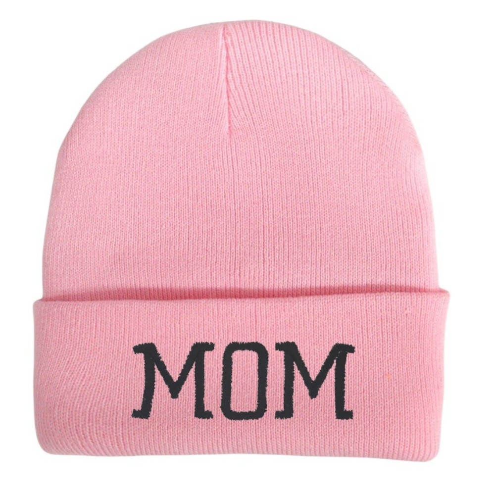 Beanie Cuffed Knit - Minimalistyczne czapki dla rodziców MOM DAD,