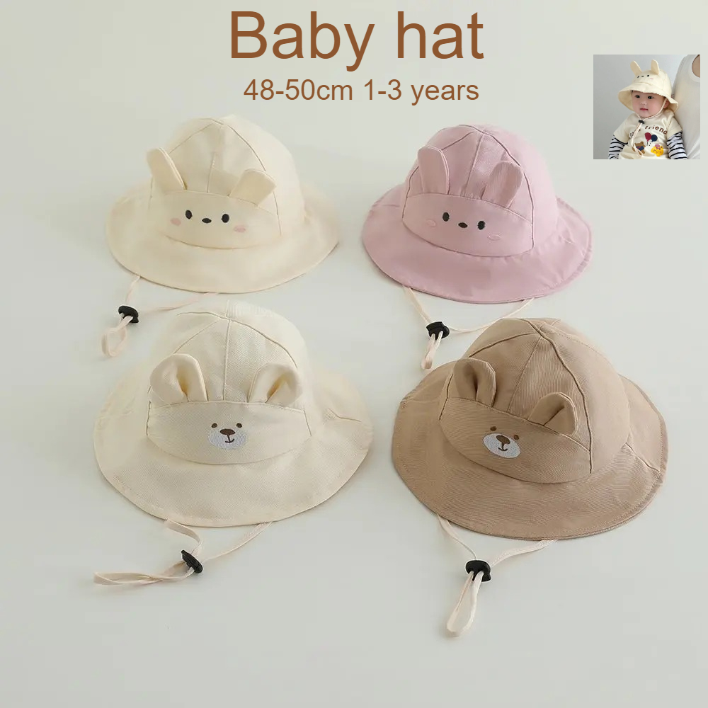 Bucket Hat Cotton - Kapelusz przeciwsłoneczny dla niemowląt 48-50cm, bawełniany