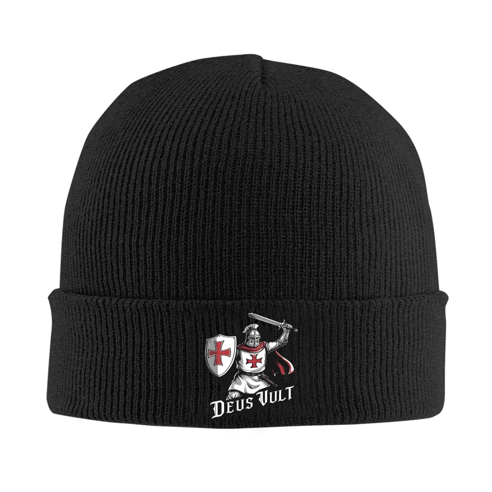 Beanie Cuffed Knit - Deus Vult - Czapka z dzianiny