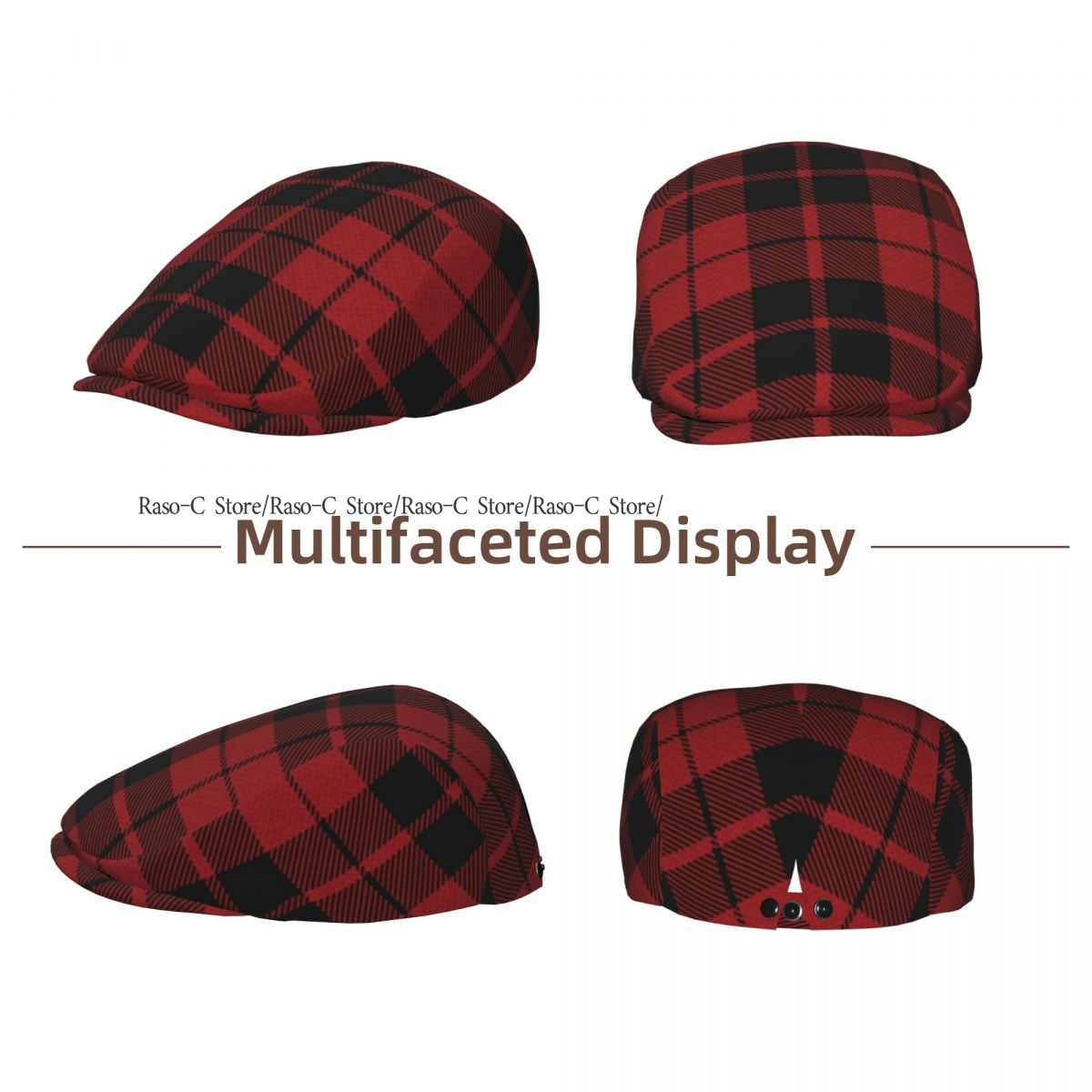 Czerwona czapka typu flat cap  – Newsboy Cap Ivy recenzja i cena